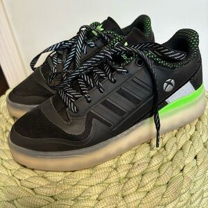 Adidas X Box Forum Tech Boost Core Black Low Top Gaming Sneaker Sneak In Peace